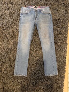 rebels Light Blue Slim Straight Jeans